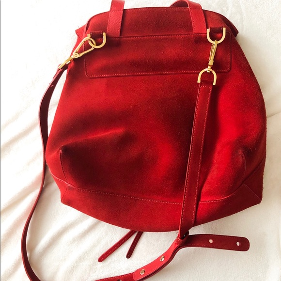 ❤️1DAY SALE❤️Red Suede Mansur Gavriel Lady Bag - Picture 8 of 8